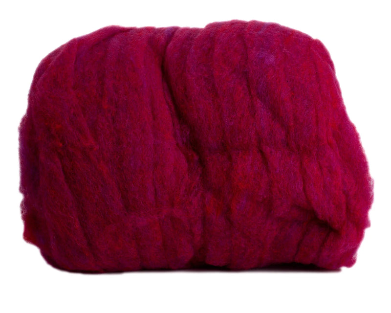 Hand Dyed Wool Batting Chianti