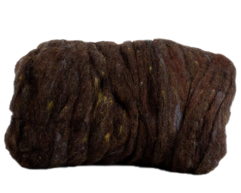 Hand Dyed Wool Batting Walnut