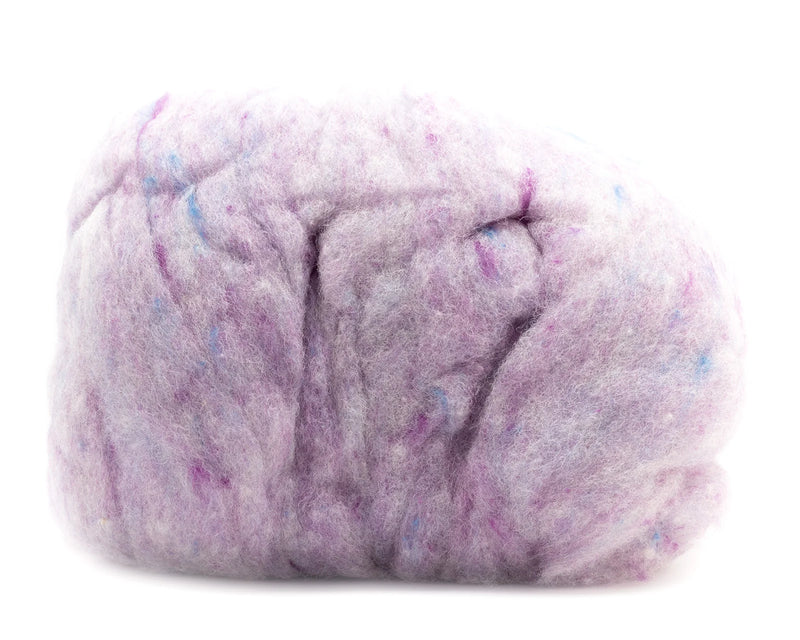 Hand Dyed Wool Batting Lilac