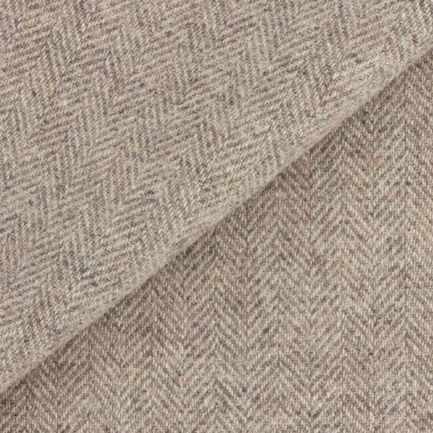 Dorr Grey & Oatmeal Herringbone Bolt Wool