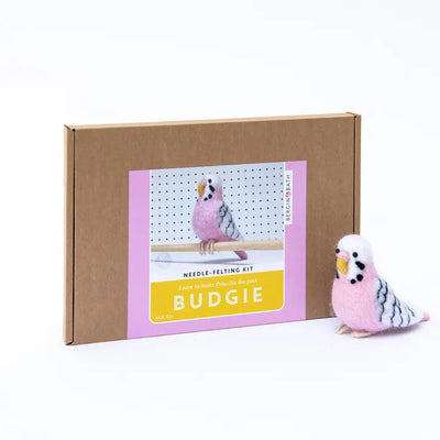 Bergin & Bath Pink Budgie (Parakeet) Needle Felting Kit