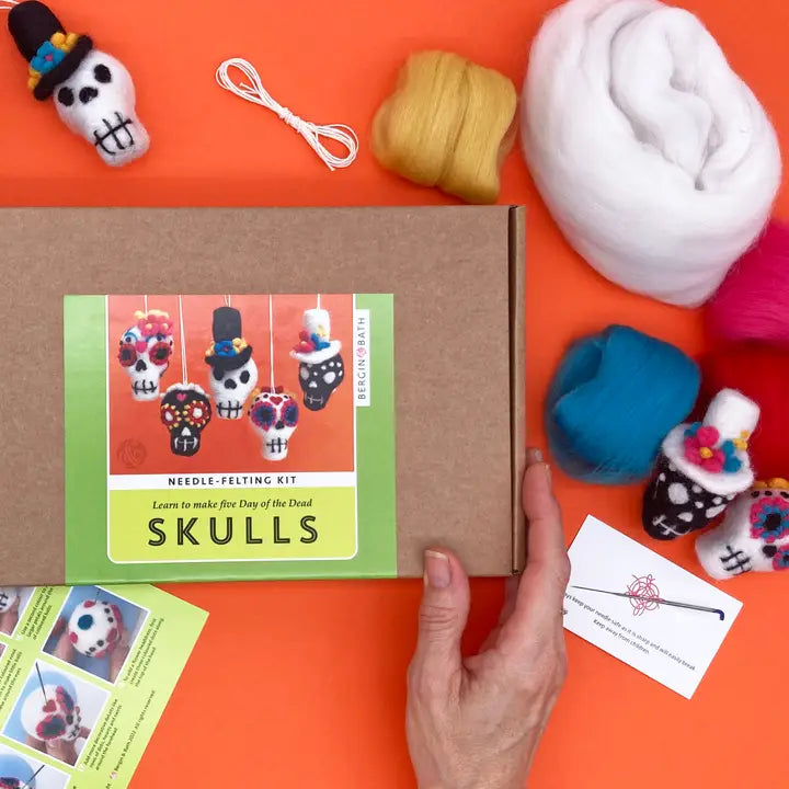 Bergin & Bath Sugar Skulls Needle Felting Kit