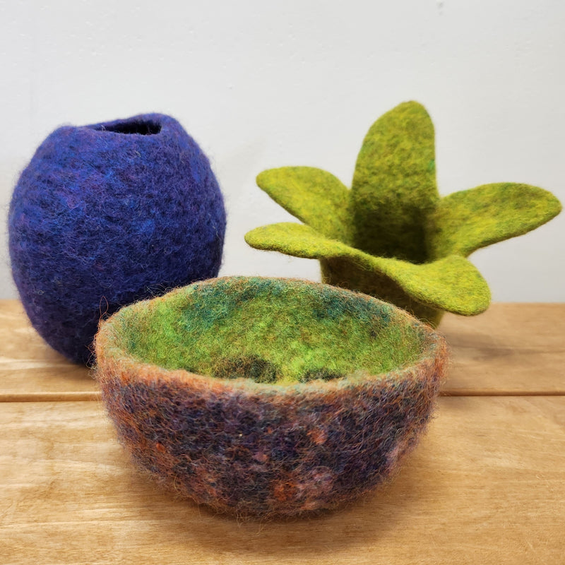 Intro to Wet Felting - Bowls + Vessels Class